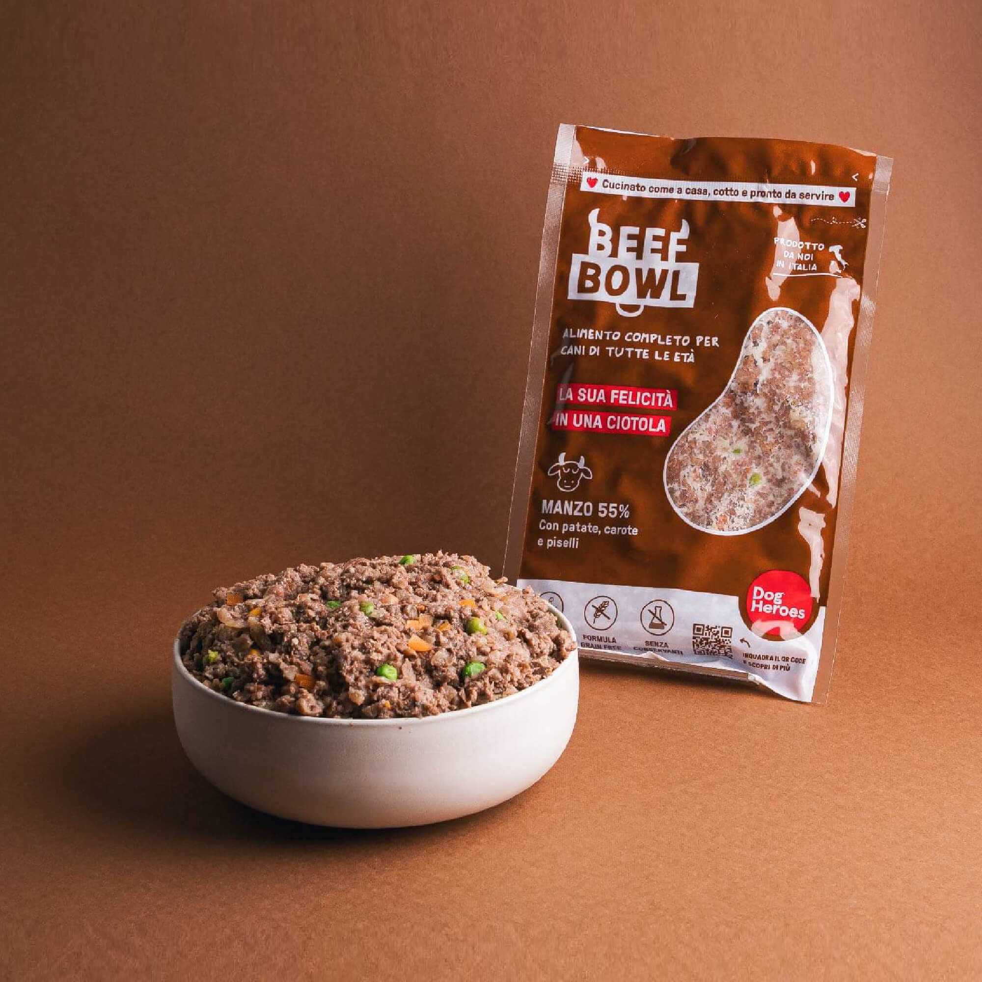 Mix cibo fresco surgelato - 55% di carne e verdure