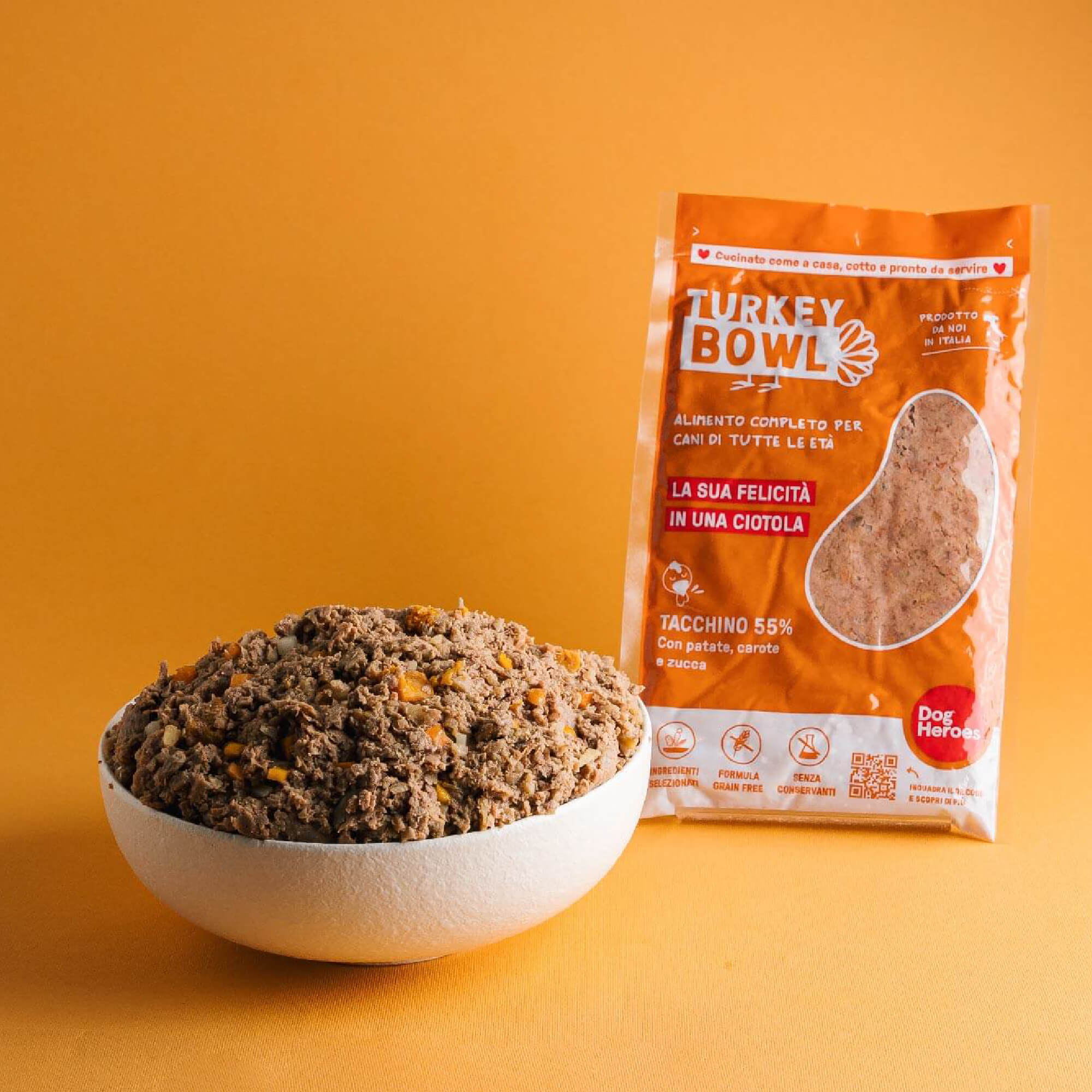 Mix cibo fresco surgelato - 55% di carne e verdure