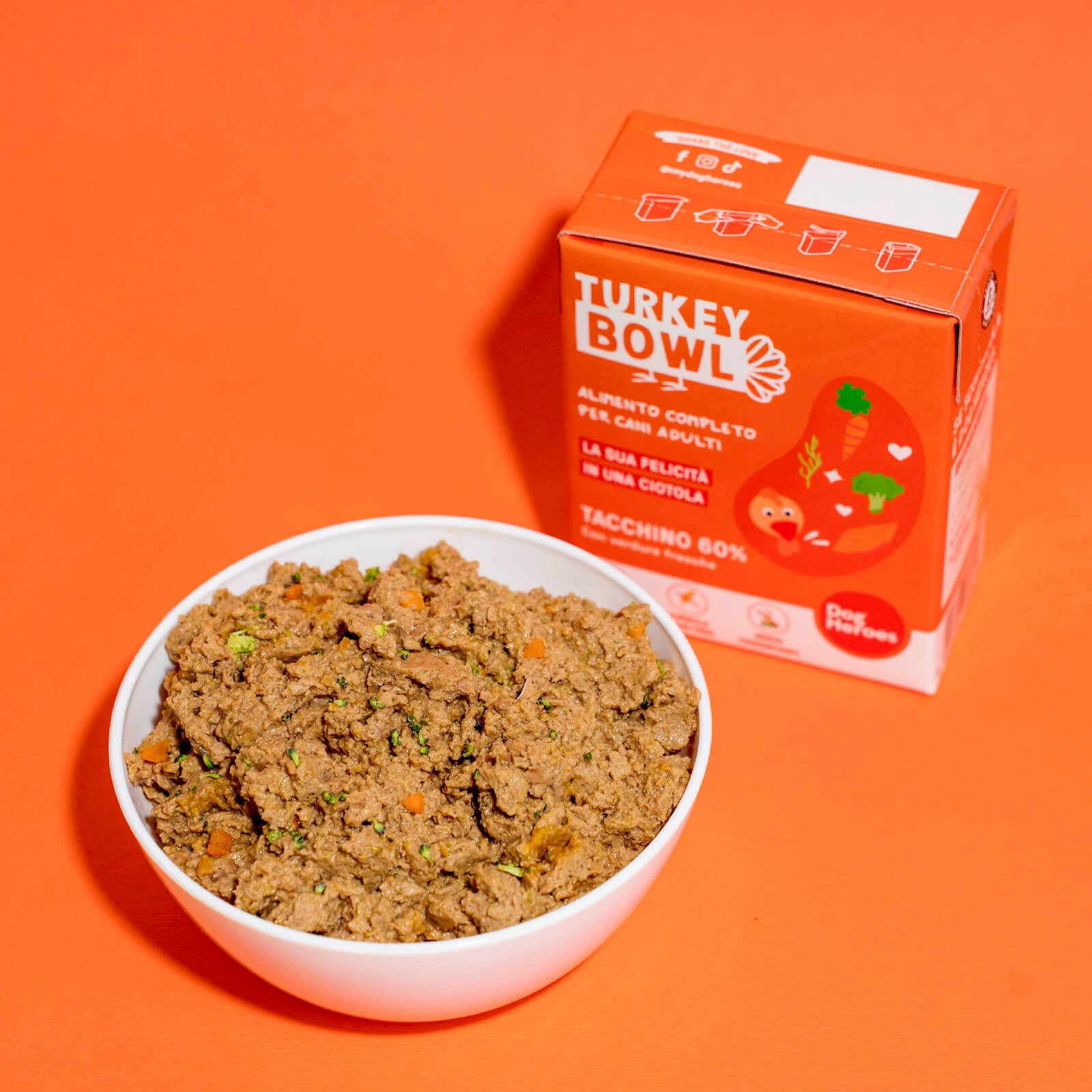 Turkey Bowl | Comida fresca de Pavo - 60% carne y verduras