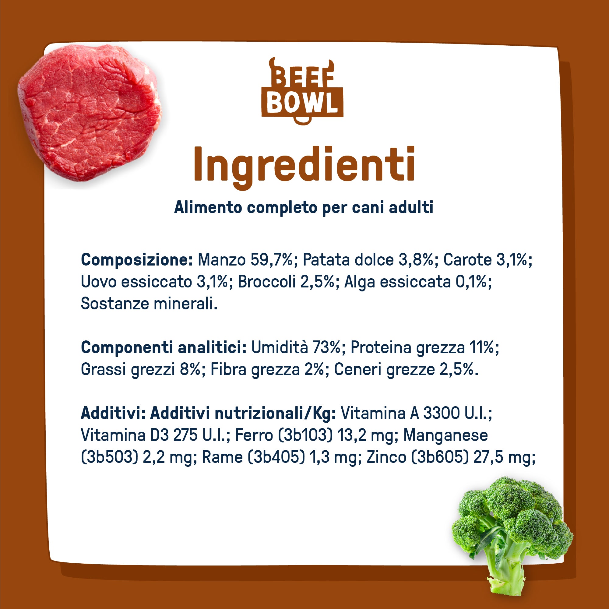 Beef Bowl | Cibo fresco da dispensa - 60% di carne e verdure