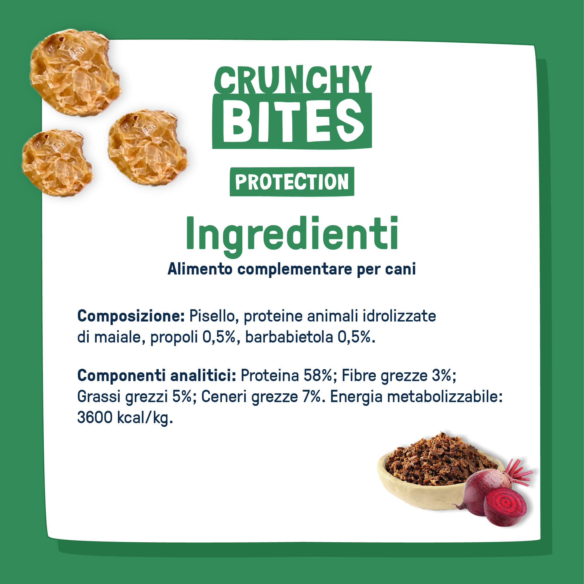 Crunchy Bites - PROTECTION con Remolacha y Propóleo