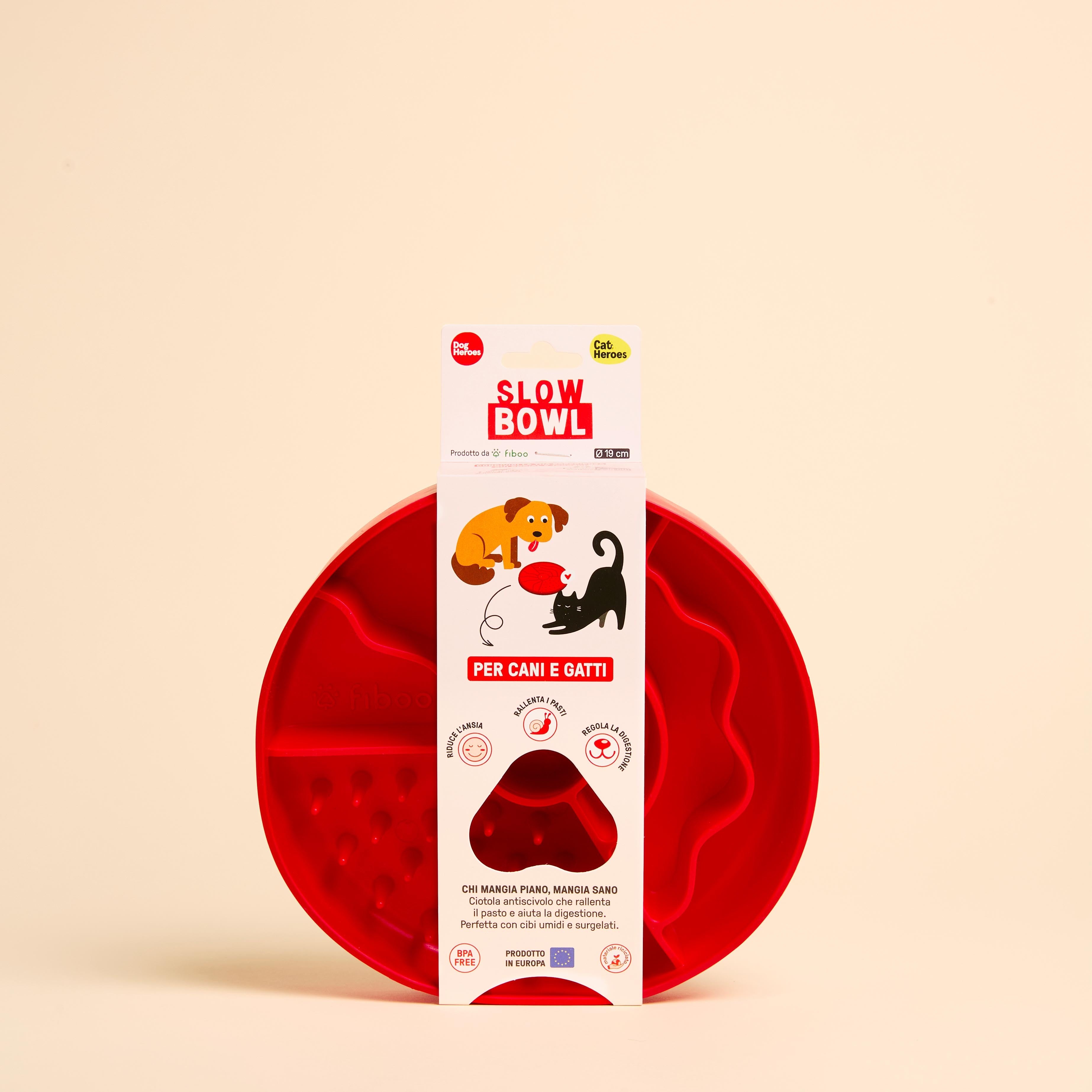 Slow Bowl | Ciotola anti ingozzamento con bordi alti