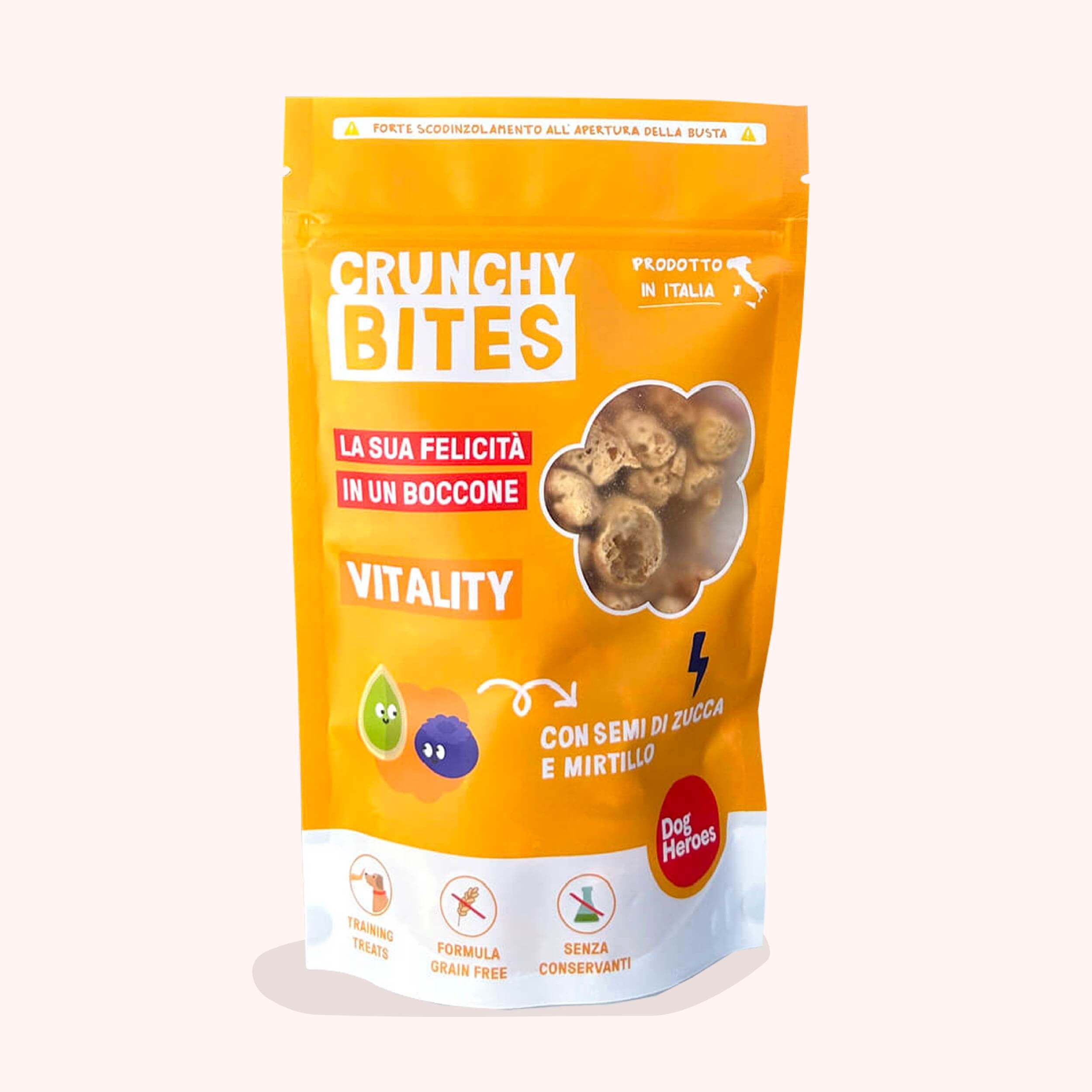 Crunchy Bites - VITALITY con Semi di zucca e Mirtillo